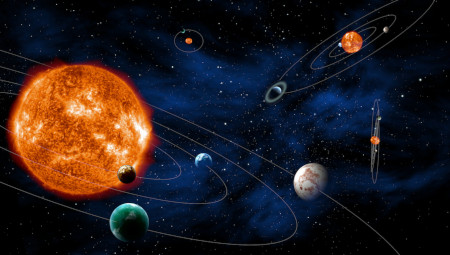 Illustration visualizing Exoplanets